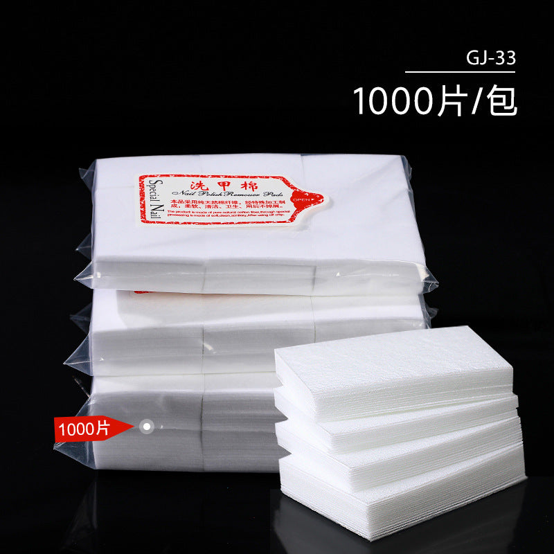 Wholesale Hard nail polish remover cotton, no lint, nail polish remover, nail polish remover, nail salon specific nail cleaning sheet, scrubbing cotton sheet